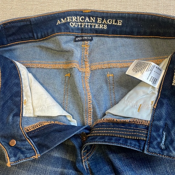 NEW American Eagle Denim Super Stretch Jegging Darkness Falls - Picture 7 of 9